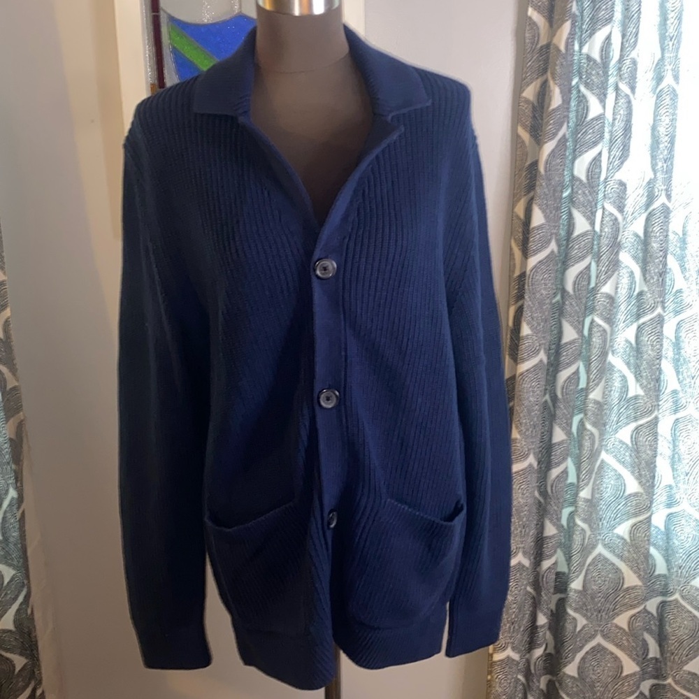Express 100% cotton button up collared cardigan sweater